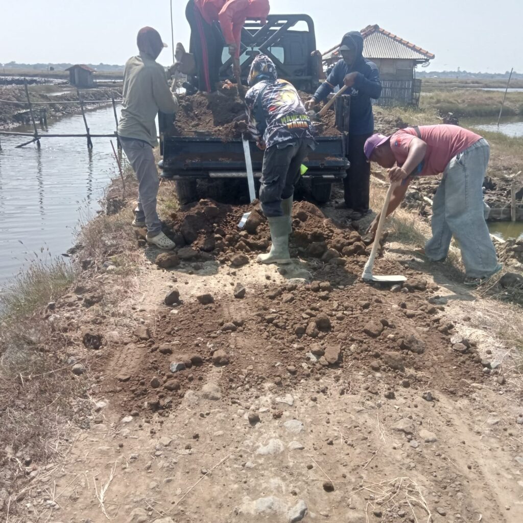 Realisasikan DD Tahap I Tahun 2025 Untuk Pembangunan Peningkatan Jalan Produksi Blok Rades Desa Karanganyar Disambut Baik Warga